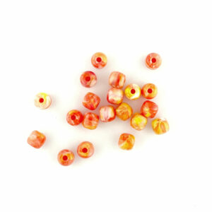 6mm solar flare recycled plastic beads