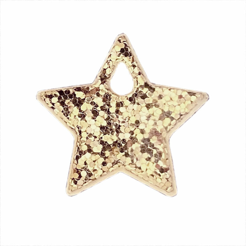 Small Gold Acrylic Star Charm