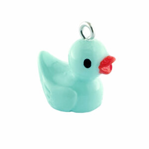 Acrylic Mint Duck Charm