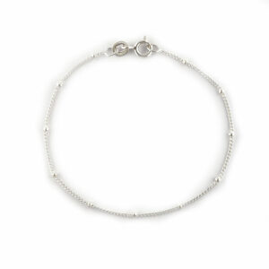 7 inch Sterling Silver Satellite Bracelet