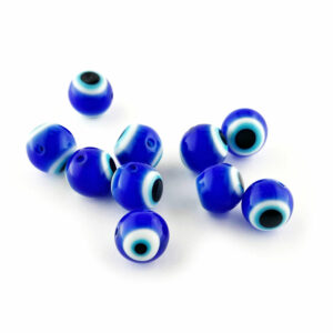 Blue Glass Eye Beads