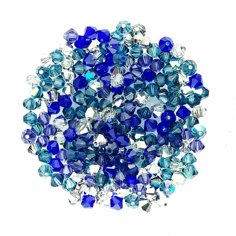 4mm Galaxy Preciosa Crystal Bicone Bead Mix