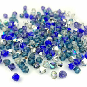 4mm Galaxy Preciosa Crystal Bicone Bead Mix