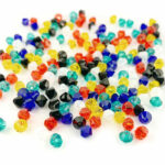 4mm Pop Art Preciosa Crystal Bicone Bead Mix