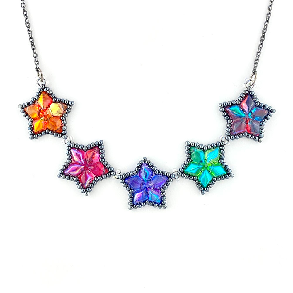 Rainbow Star Necklace Kit - The Bead Shop Nottingham Ltd