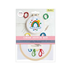 Simply Make cross stitch kit - cross stitch rainbow