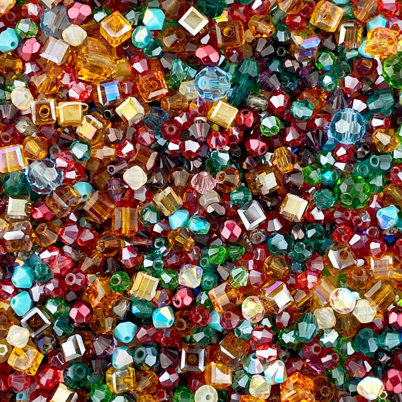 Colourful Crystal & Glass Bead Mix