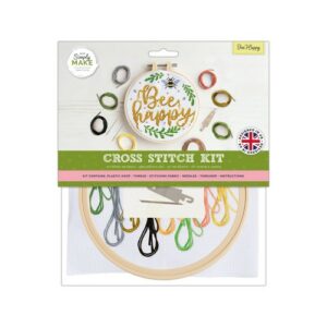 simply make bee happy cross stitch kit