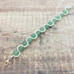 Wavy Gemstone Bracelet Kit - Green Aventurine