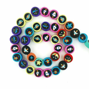 Polymer Clay Universe Beads