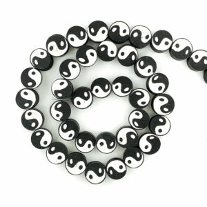 Polymer Clay Yin Yang Beads