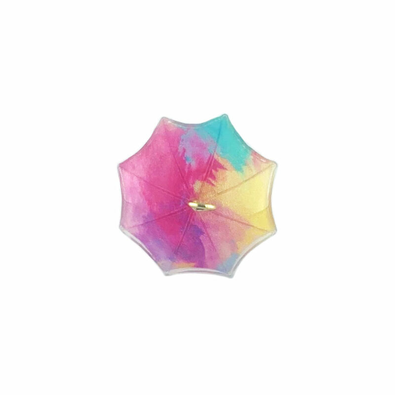 Acrylic Pink Umbrella Pendant top view
