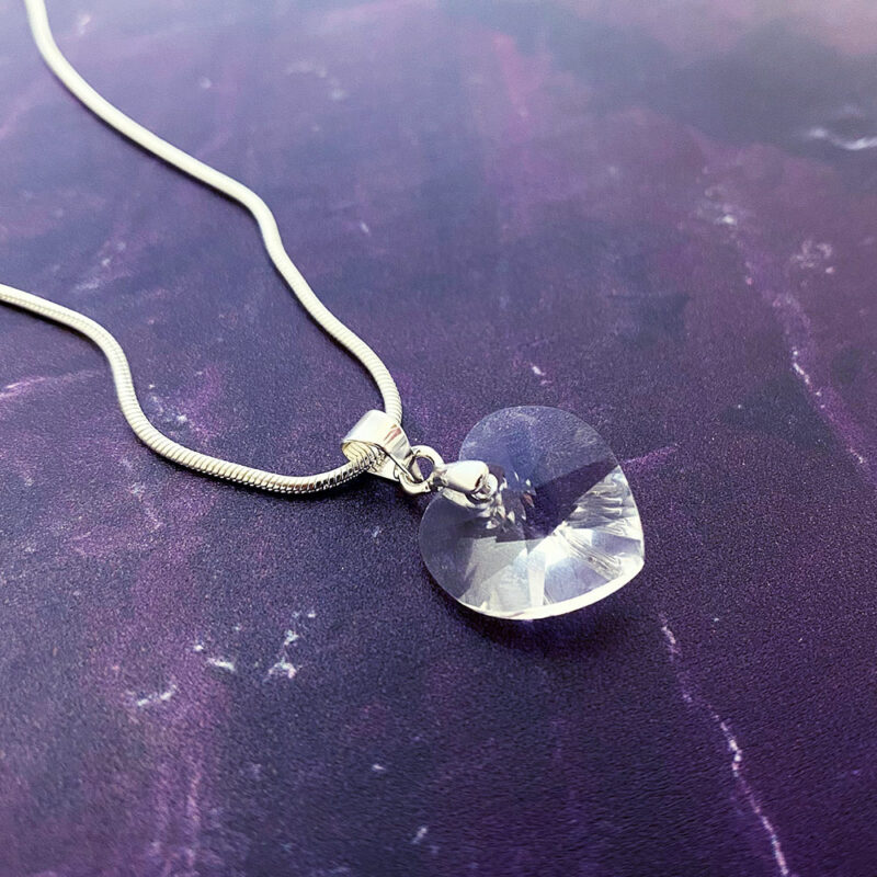 14mm Crystal Heart Pendant Preciosa Crystal necklace