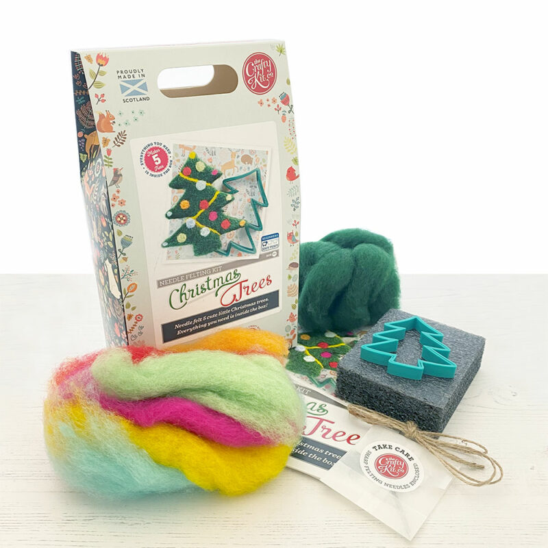 Christmas tree needle felting kit