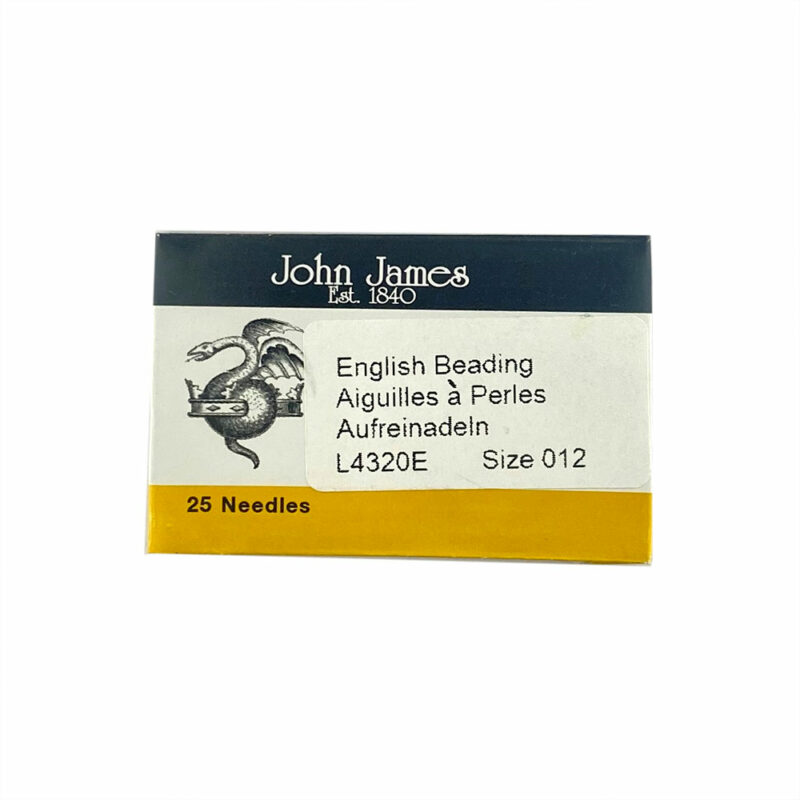 Size 12 John James Beading Needles 25 pack