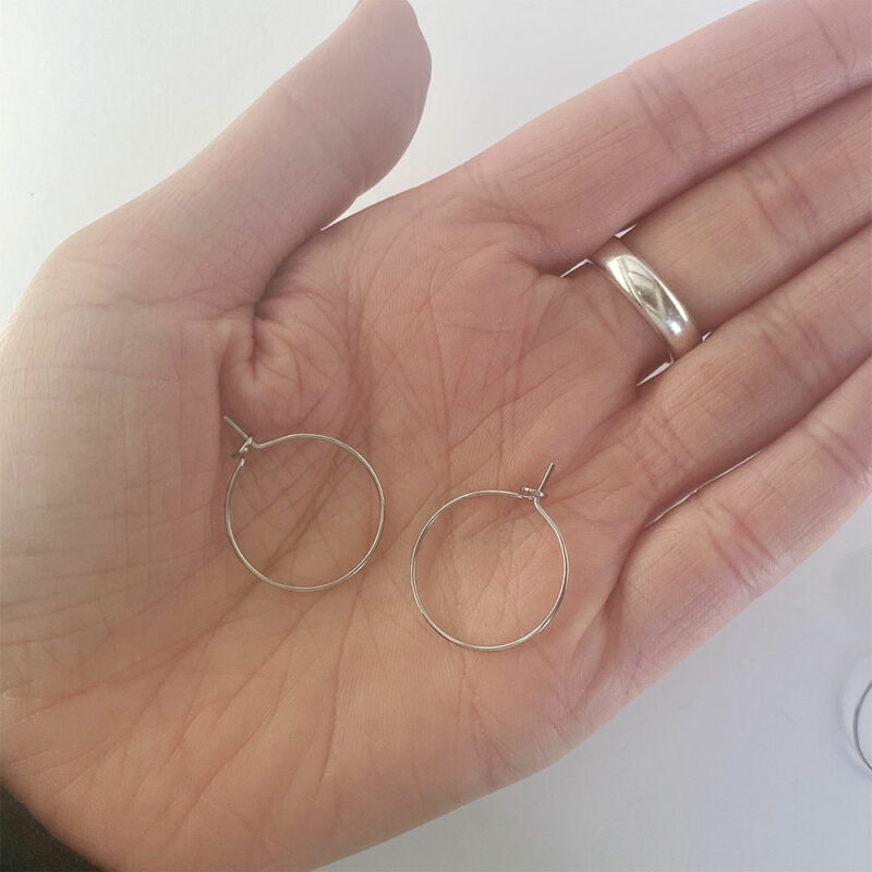20mm Earring Hoops Stainless Steel pair