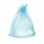 Light Blue Organza gift bag