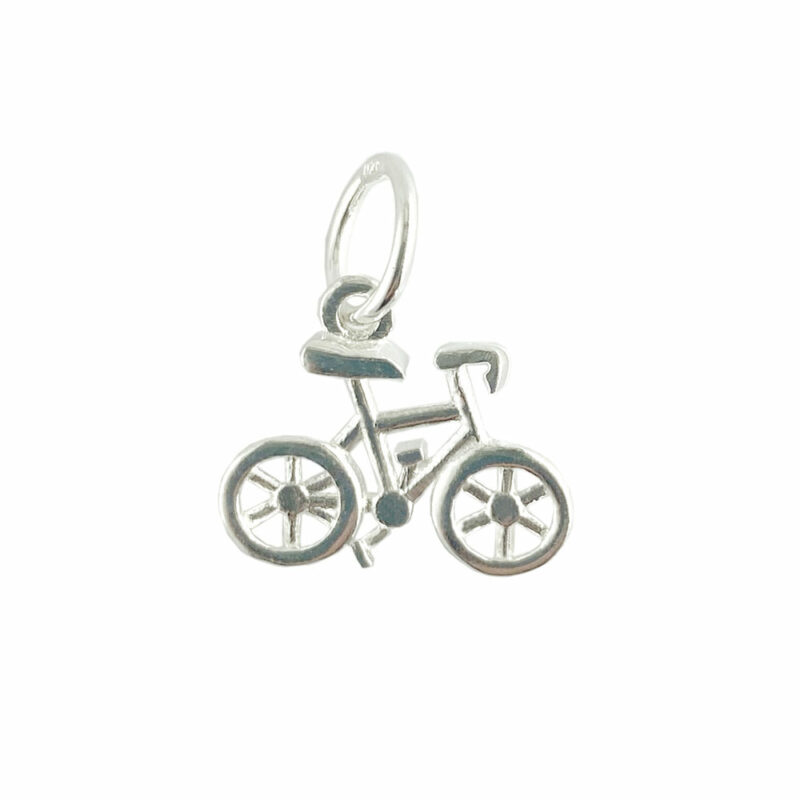 Sterling silver bicycle charm