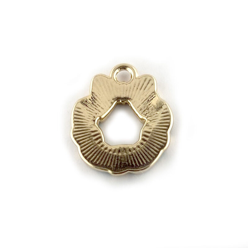 Enamel Wreath Charm back