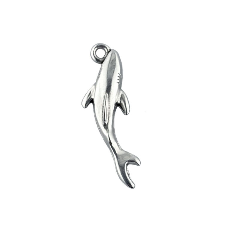 Metal Shark Pendant Charm