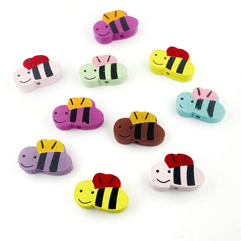 Wooden Bee Bead