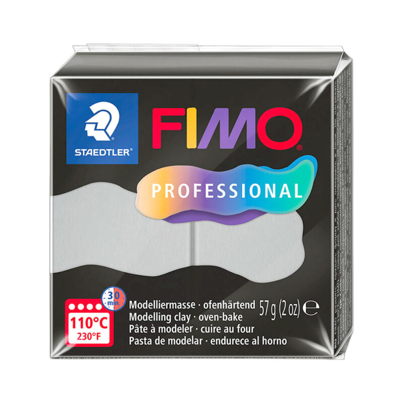 Fimo Professional Dolphin Grey Polymer Clay 85g