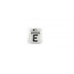 Metal Letter cube bead E