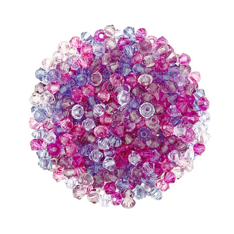 3mm Preciosa bicone crystal mix - berry