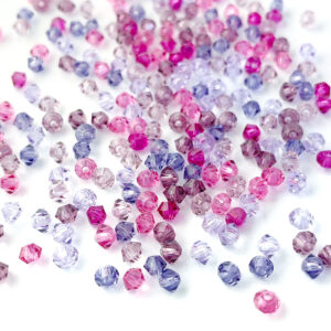 3mm Preciosa bicone berry mix - crystal bicones beads