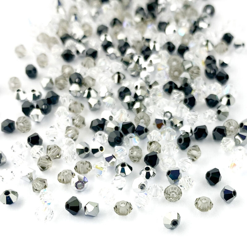 3mm classic mix preciosa crystal bicone beads