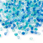 3mm Preciosa bicone crystal mix - ocean mix
