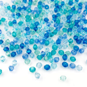 3mm Preciosa bicone crystal mix - ocean mix