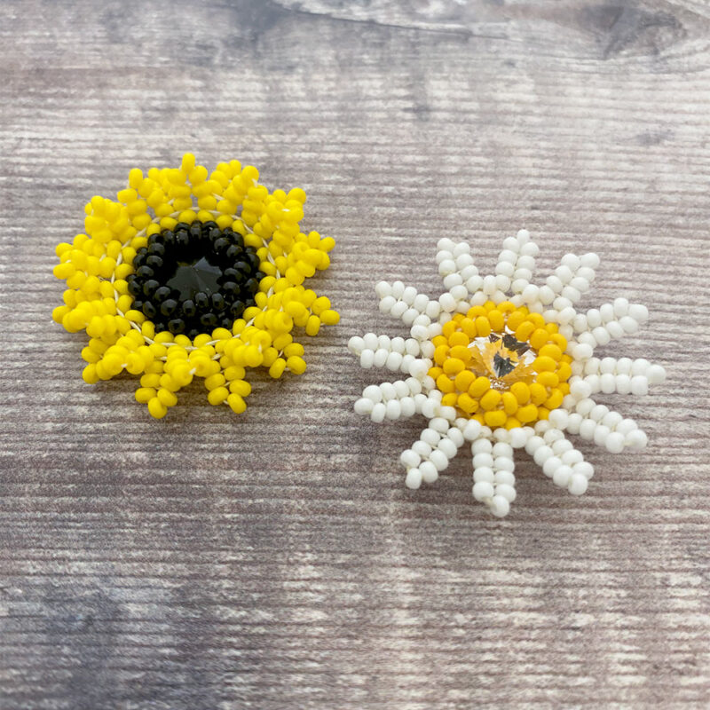 Beaded Flower Jewellery Workshop flowers
