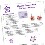Chunky Star Earring - Beading Pattern
