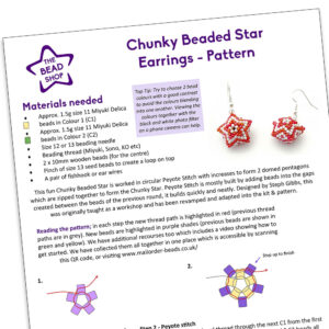 Chunky Star Earring - Beading Pattern