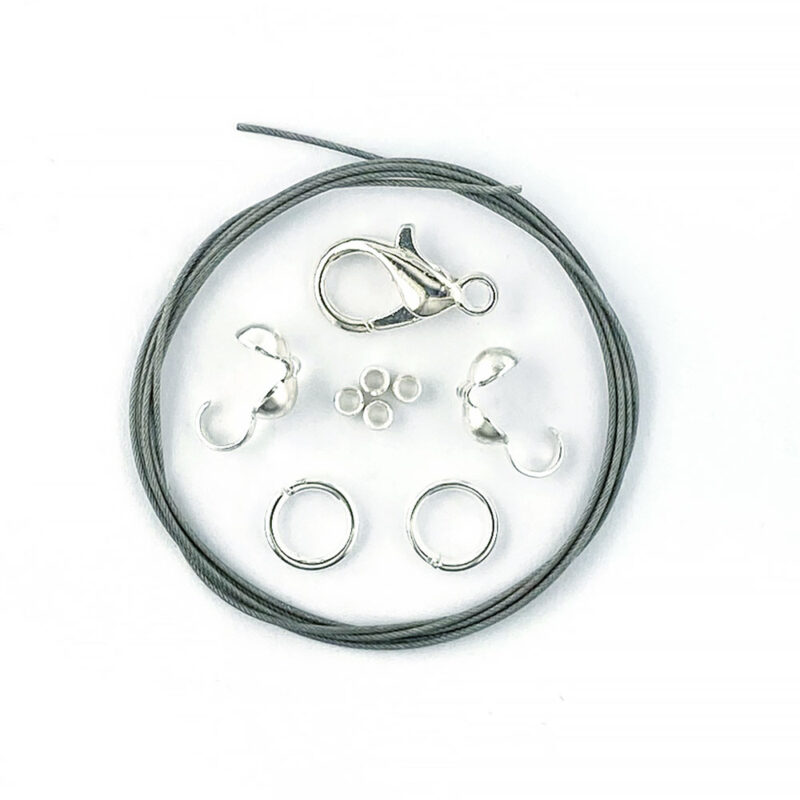 Necklace Findings Set - Silver Plated