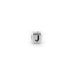 Metal Letter cube bead J