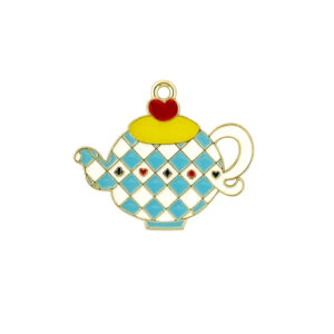 enamel teacup charm