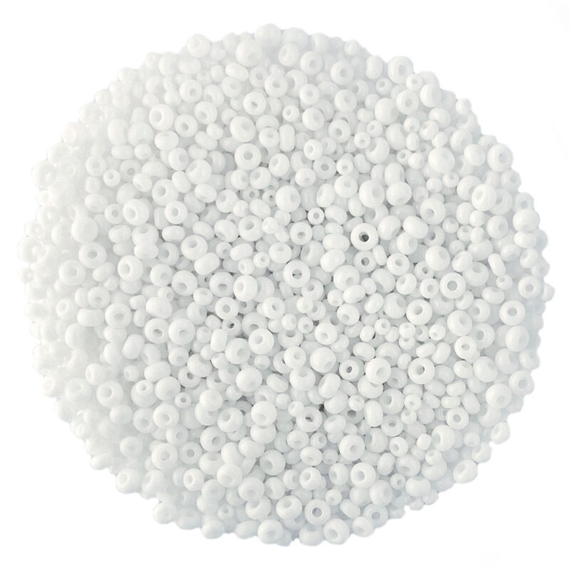 Opaque White seed bead mix