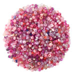 Size 8 Preciosa Mixed Pink Seed Beads