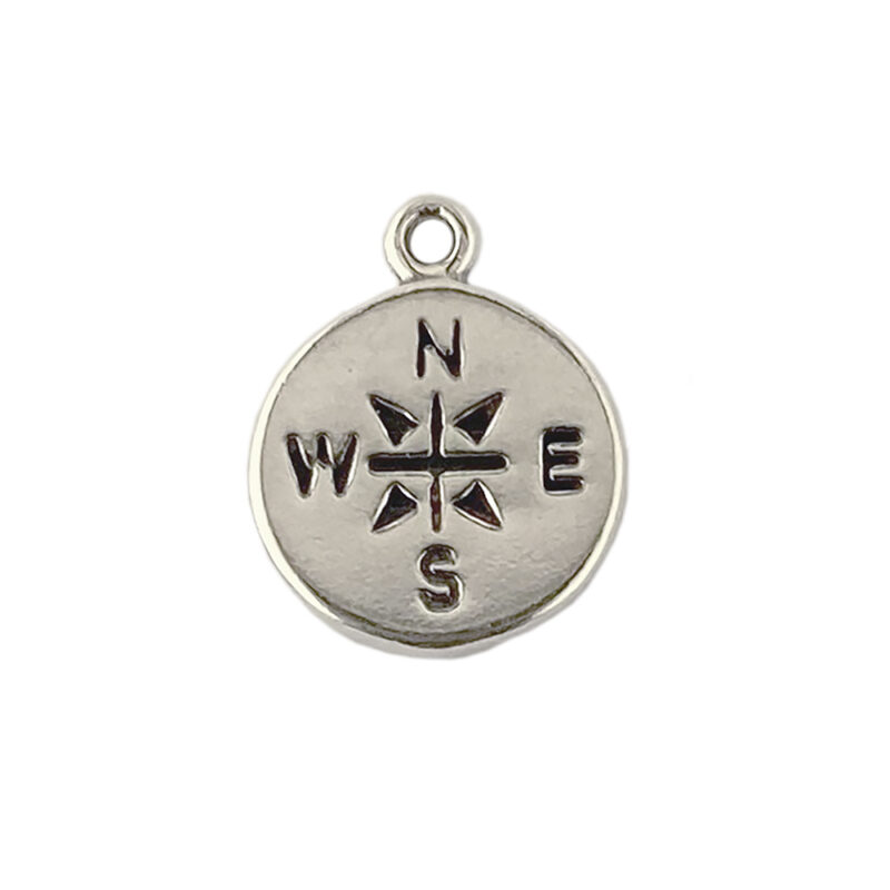 Sterling Silver Compass Charm