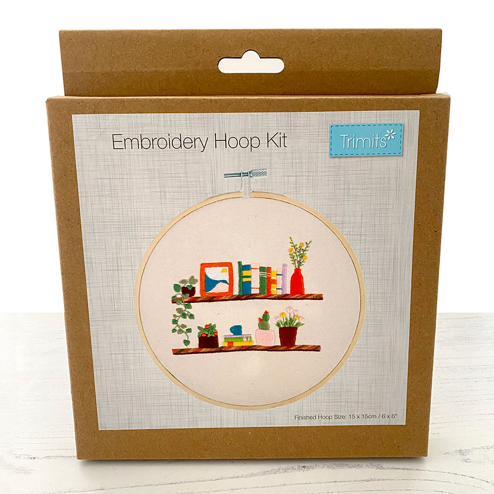 Trimits Floral Shelf Embroidery Hoop Kit
