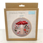 Trimits toadstool embroidery hoop kit