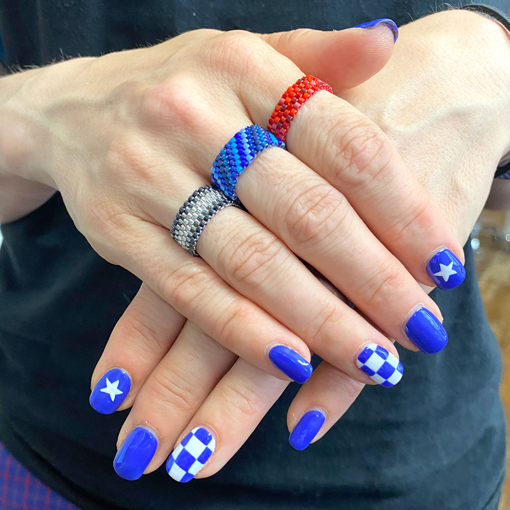 peyote-stitch-rings-hana-nails How To Make an Even Count Peyote Stitch Ring