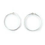 18mm Sterling Silver Hoop Earwires