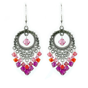Indian Pink Boho Earrings Kit