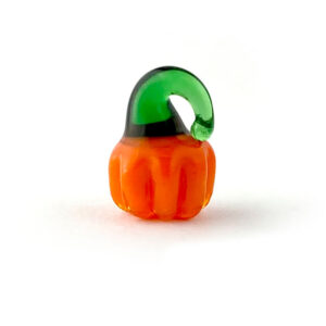 Glass pumpkin pendant