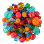 Czech Glass Colour Faceted Bead Mix