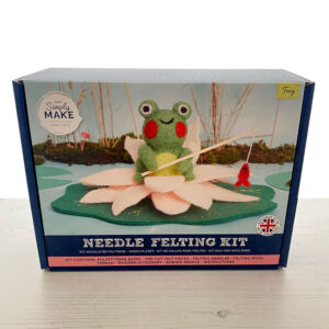 simply make frog needle felting kit