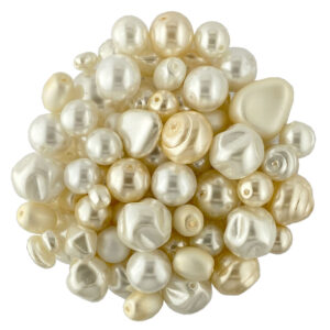 Czech Glass Pearl Mix Cream-White